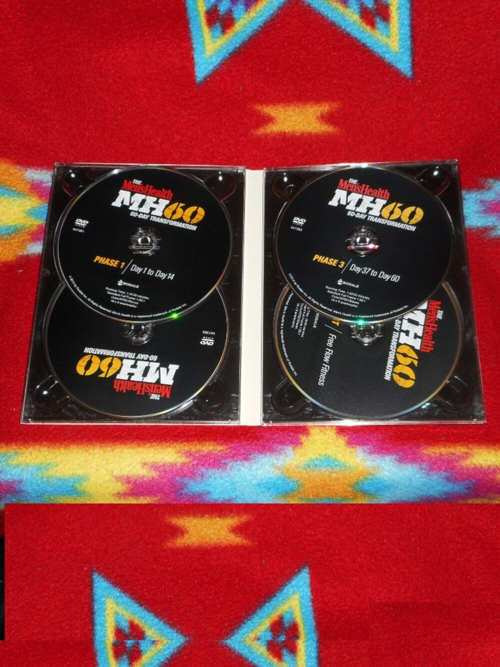 Men's Health MH60 60-Day Transformation *Build Muscle *Burn Fat (4-DVDs) VG+ - Picture 2 of 4
